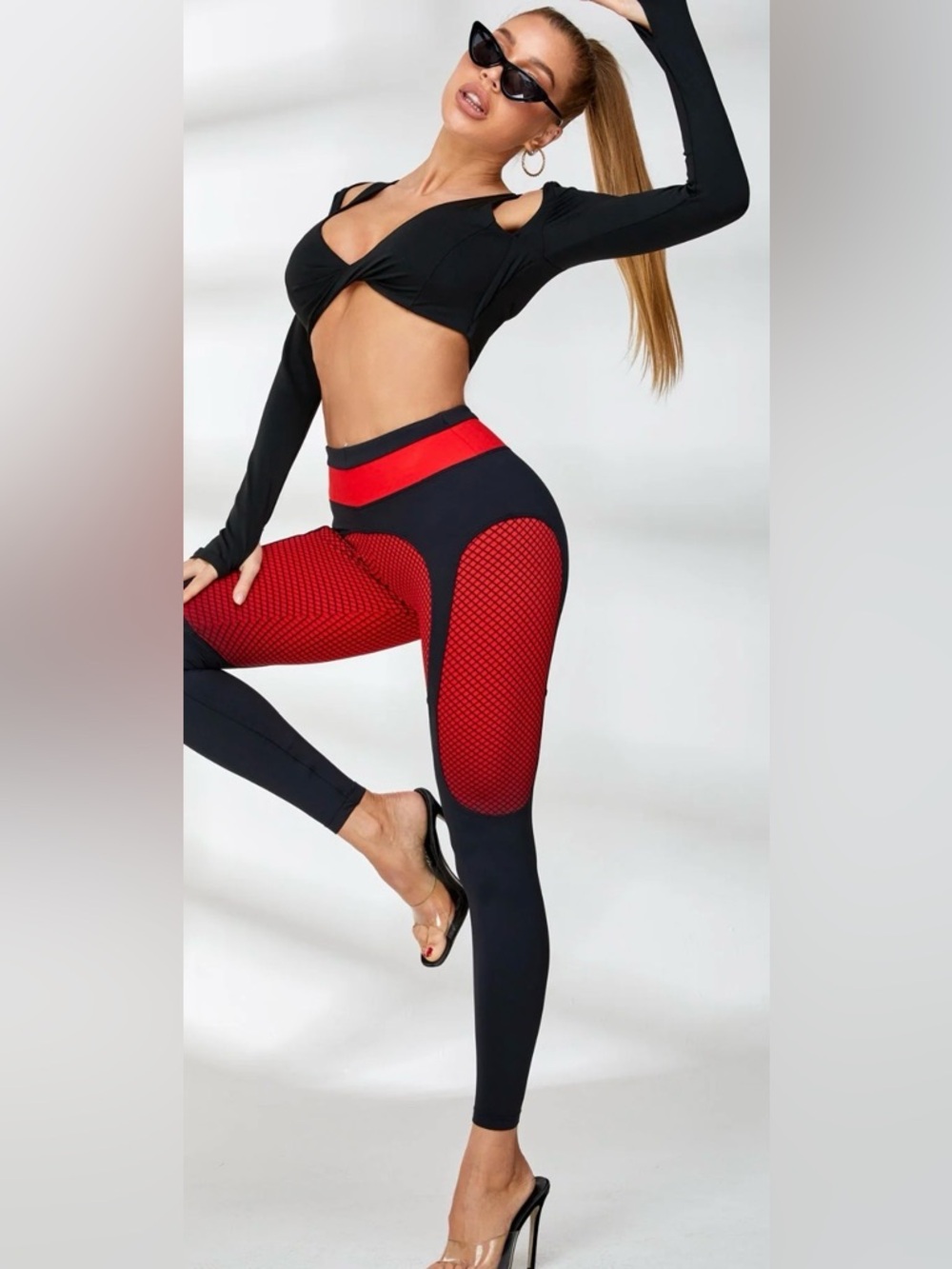 ZASUWA Female Pop Style Contrast Color Leggings XL ZASUWA SPORTSWEAR